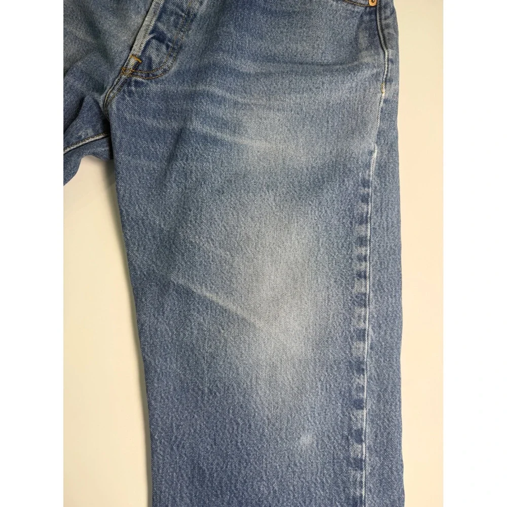 Levis 501XX Mens Straight Leg Button Fly Blue Denim Jeans 34x28 Made in Mexico